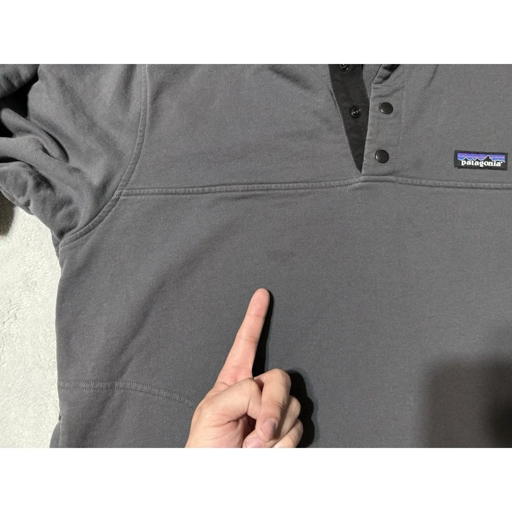 Patagonia Men's XL Snap-T Fleece Pullover Sweatshirt Mock Neck Button Pockets - Picture 4 of 12